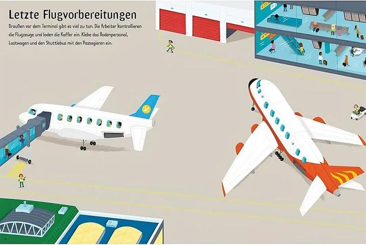 Actual product image Mein erstes Stickerbuch: Am Flughafen (German, Sam Smith, 2017)