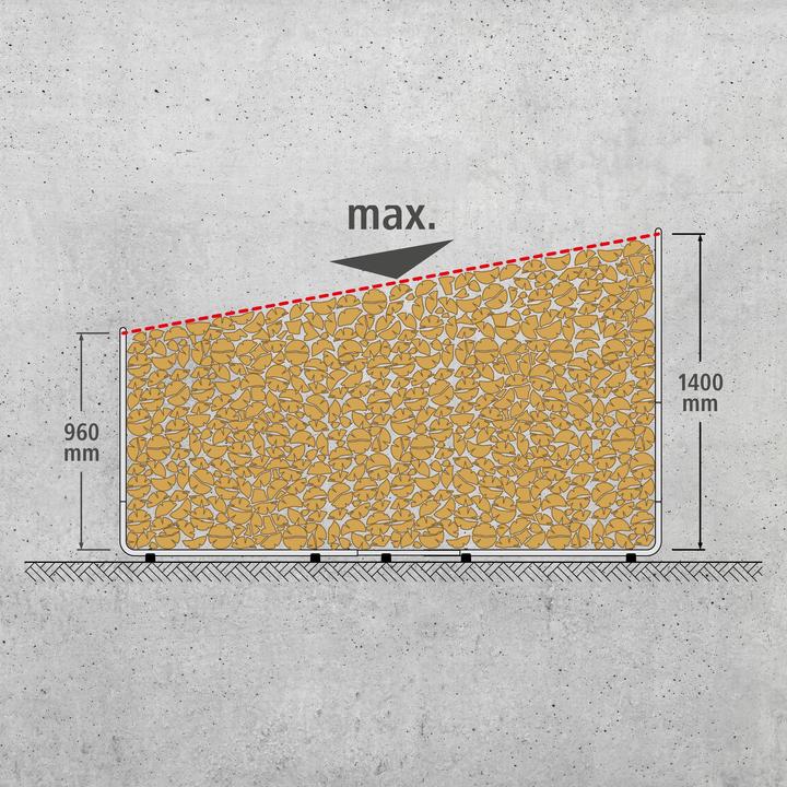 Image du produit wolfcraft 1 aide à l'empilage Modular XXL pour le bois de chauffage