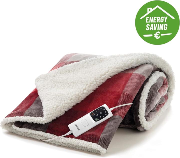 Actual product image Imetec 16715 Electric blanket/cushion 150 W Multicolour Velvet (120 x 160 cm)