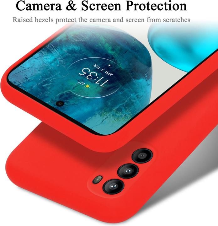 Actual product image Cadorabo TPU Liquid Silicone Case Cover for Motorola MOTO G52 4G / G82 5G (Motorola Moto G82 5G)