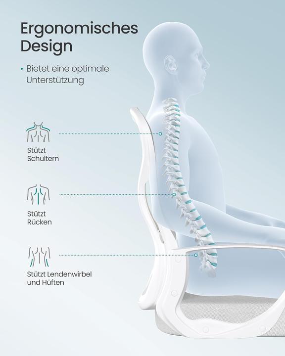 Produktbild Songmics Ergonomischer Bürostuhl mit Lendenstütze