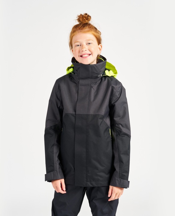 Immagine prodotto Tribord Giacca da pioggia giacca da vela bambini impermeabile e antivento - Sailing 300 grigio scuro (14, 15, 16)