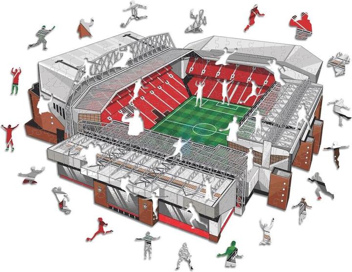 Actual product image Iconic Liverpool FC - Anfield Stadium - Wooden Puzzle Size S (150 pieces) (150 pieces)