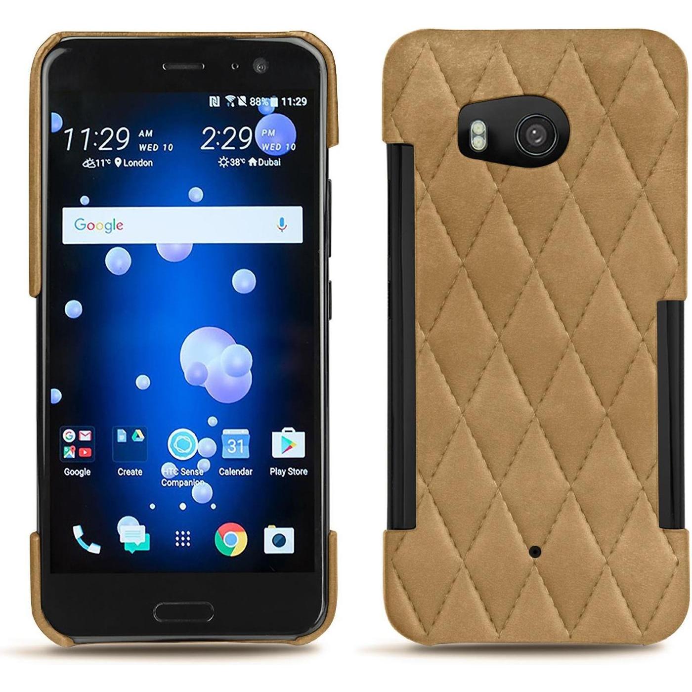 Thumbnail - Noreve Lederschutzhülle (HTC U11), Smartphone Hülle, Braun