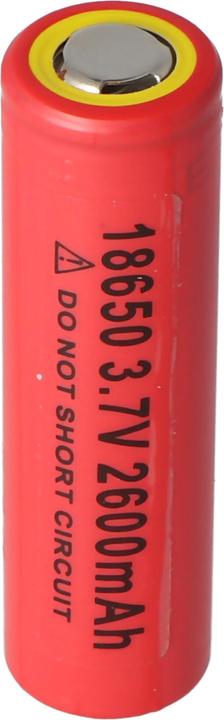 Sanyo UR18650NSX battery (positive terminal slightly protruding) (1 pcs., 18650, 2600 mAh)