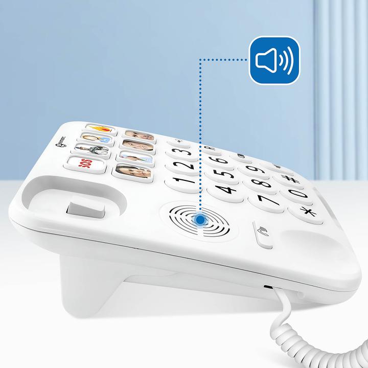 Productafbeelding Geemarc PhotoPHONE 110 - Versterkte telefoon met fototoetsen - wit