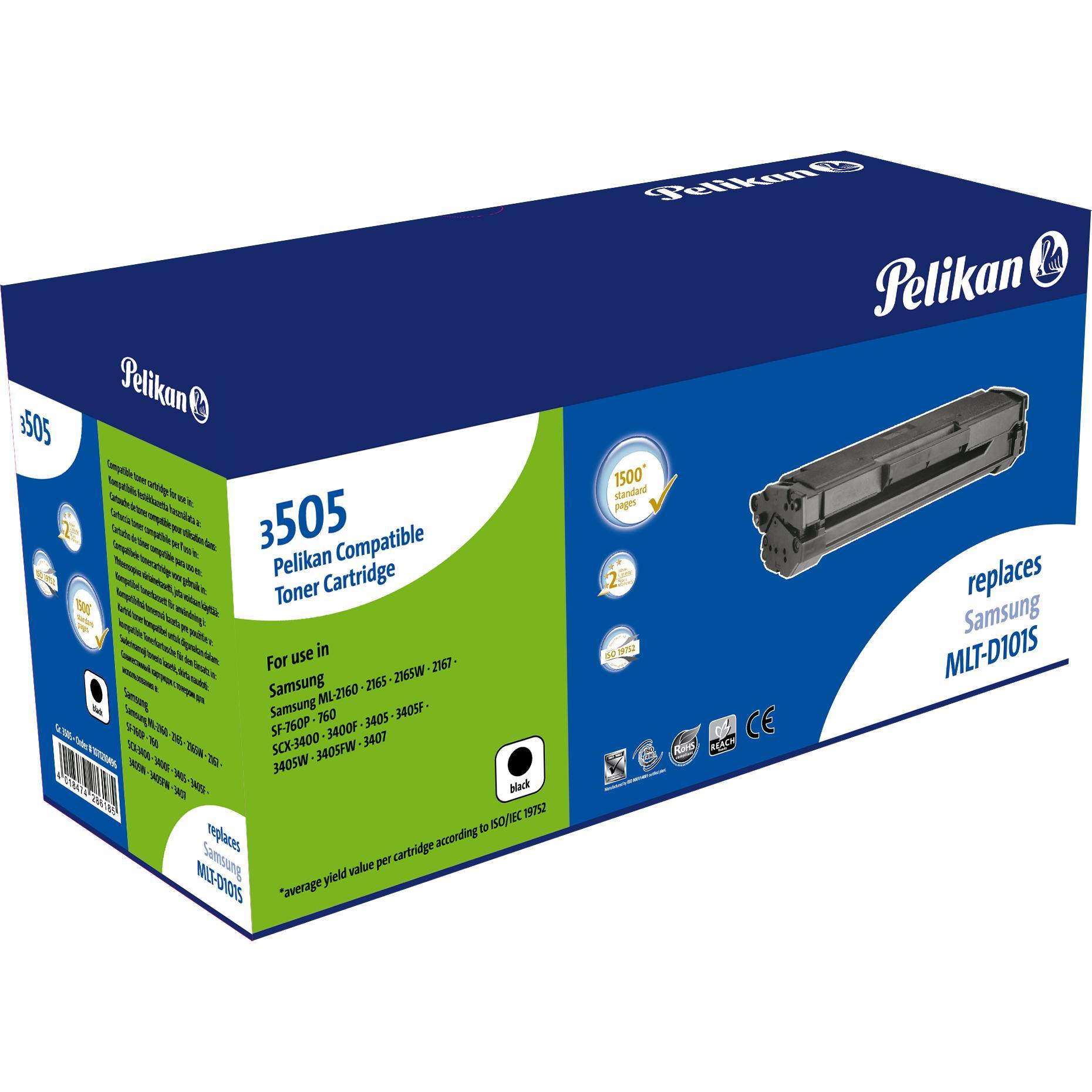 Pelikan, Toner, 1071210496 - 1500 Seiten - Schwarz - 1 Stück(e) (B)