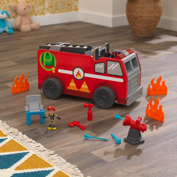 Produktbild KidKraft 2-in-1-Spielset Transformierendes Feuerwehrauto