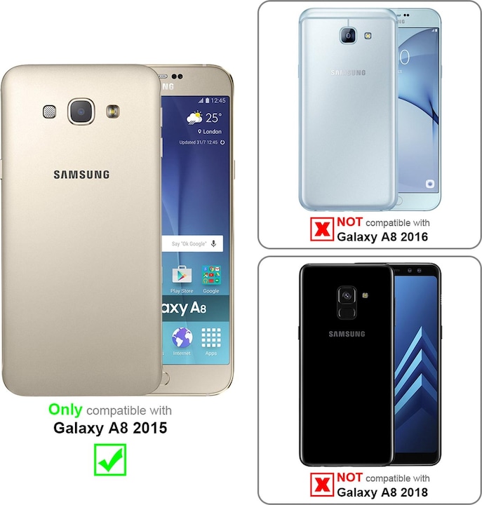 Image du produit Cadorabo Couverture TPU brossé (Samsung Galaxy A8 (2018))