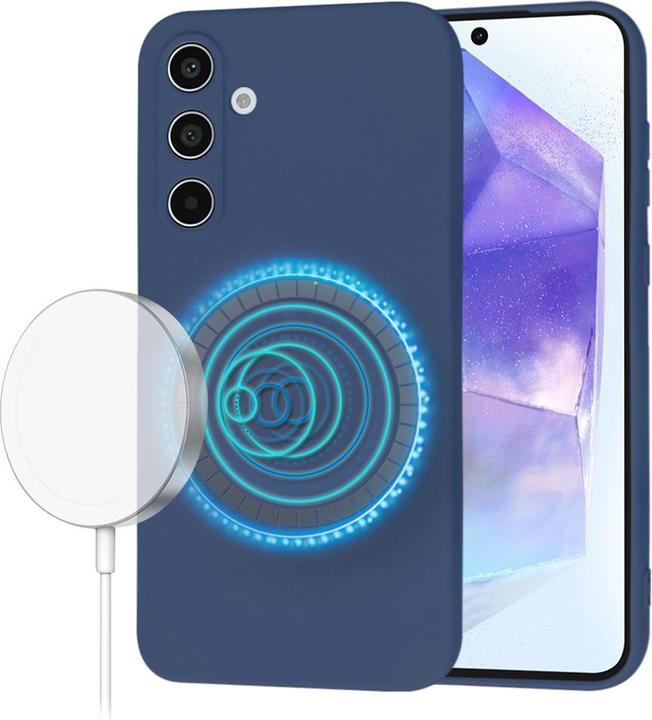 Actual product image Techsuit - SoftFlex MagSafe - Samsung Galaxy A55 5G - Navy Blue (Samsung Galaxy A55)