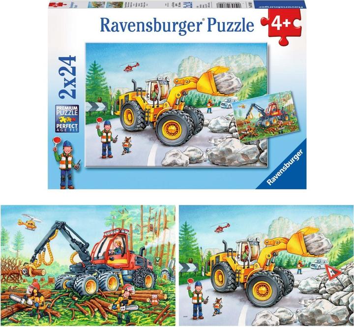 Immagine prodotto Ravensburger Escavatore e trattore forestale (24 pezzi)