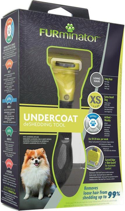 Actual product image FURminator 4048422144243 Pet Brush & Comb Black, Yellow Dog Deshedder (Dog)