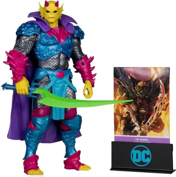 Actual product image McFarlane DC Multiverse Action Figure The Demon (Demon Knights) Black Light Edition (Gold Label) 18 cm