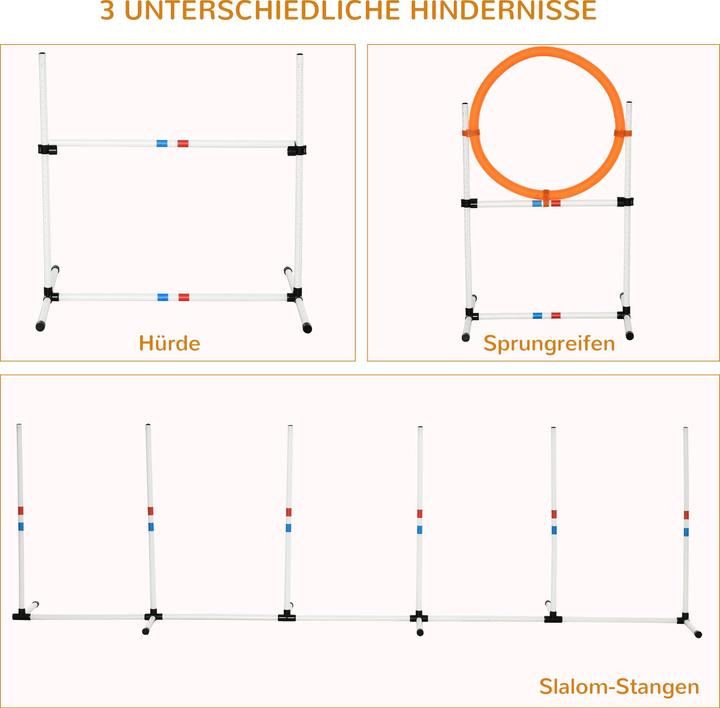 Nutritional values and ingredients PawHut Pet training set including bag (Agility)