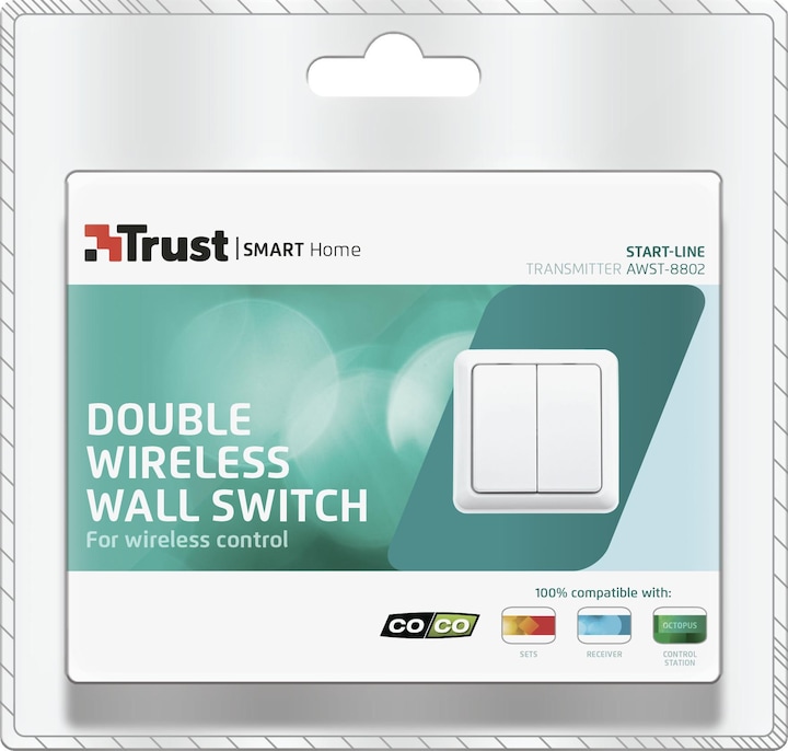 Actual product image Trust Radio series wall switch AWST8802