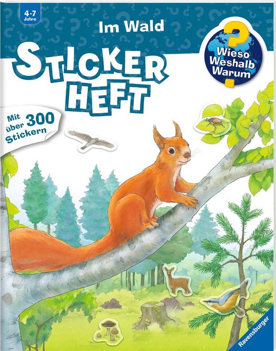 Immagine prodotto Ravensburger Perché? Perché? Perché? Libretto di adesivi: Nella foresta (300 Adesivo)