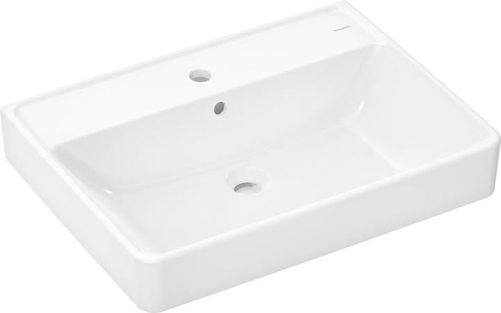Image du produit hansgrohe Xanuia Q lavabo, 1 trou de robinetterie, avec trop-plein, 650x480mm, blanc (480 mm, 650 mm)