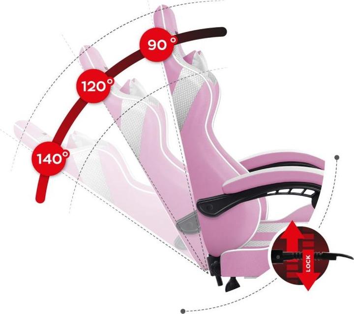 Produktbild Huzaro Fotel gamingowy Force 4.7 Pink Mesh
