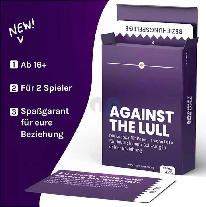 Produktbild More is more AGAINST THE LULL - Die Losbox für Paare (Deutsch)