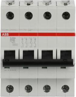 Immagine prodotto ABB S204-D10 Interruttore automatico D-Char., 6 2CDS254001R0101