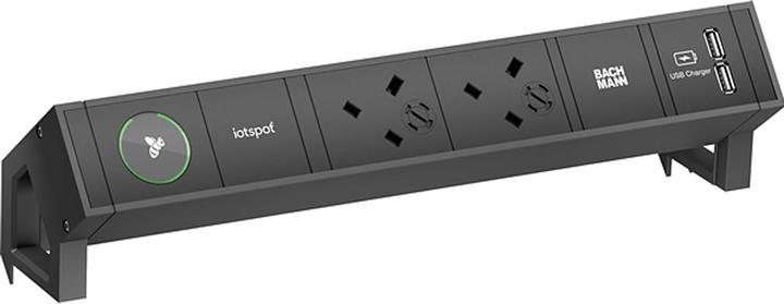 Actual product image Bachmann 902.830 DESK2 1xiotspot 2xUK 1xUSB (2 x, CEE 7/3, BS 1363, 0.20 m)
