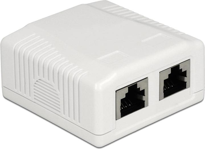 Produktbild Delock RJ-45 Cat.6A Gehäuse: 2 Port (Netzwerk Zubehör)