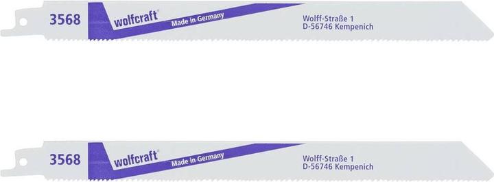 Produktbild wolfcraft 2 Säbelsägebl. BiM, Univ., grob, L=230mm
