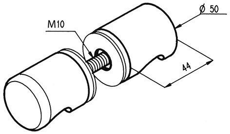 Immagine prodotto effeff Pomelli per porte in vetro