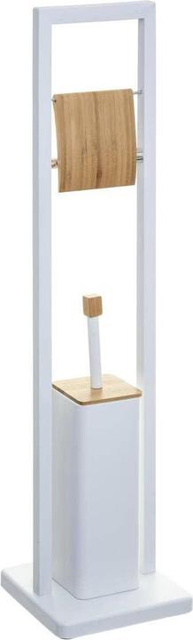 5Five Toilettenbürste und Toilettenpapierhalter - Weiss