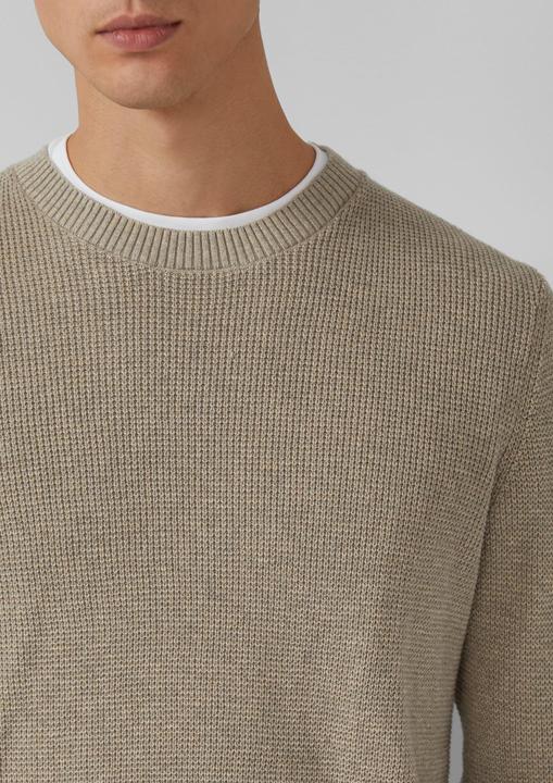 Produktbild s.Oliver Strickpullover Strickpullover mit Crew Neck und Strukturmuster (3XL)