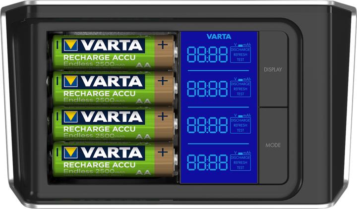 Actual product image Varta LCD Ultra Fast Charger (4 pcs., AA, 2400 mAh, Battery + charger)