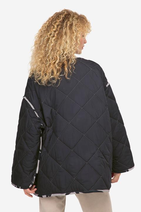 Actual product image Laurasøn Reversible Letter Print Quilted Jacket (M)