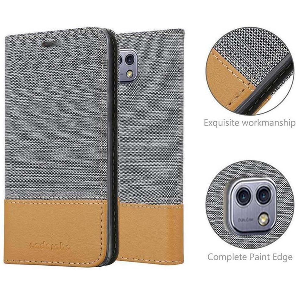 Thumbnail - Cadorabo Jeans Optik (LG X Cam), Smartphone Hülle, Grau, Braun