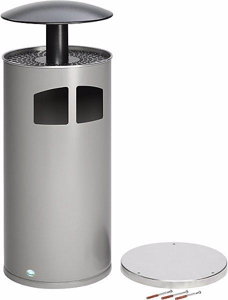 Actual product image VAR Waste collector/ashtray including inner container, capacity 75 l, antique (75 l)