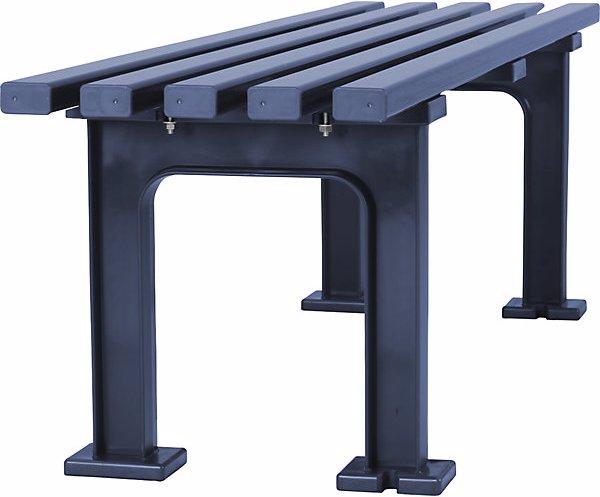 Image du produit Blome Banc sans dossier, 5 lattes, longueur 1500 mm, bleu.
