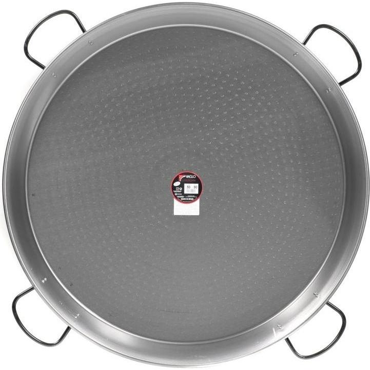 Vaello Kookpunt Paellapan Laag, 90cm grijs (Paella Pfanne, Stahl) (C-190)
