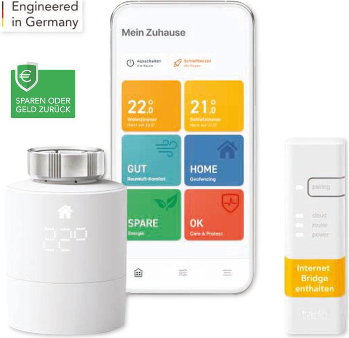 Produktbild tado° Smartes Heizkörper Thermostat - Starter Kit V3+