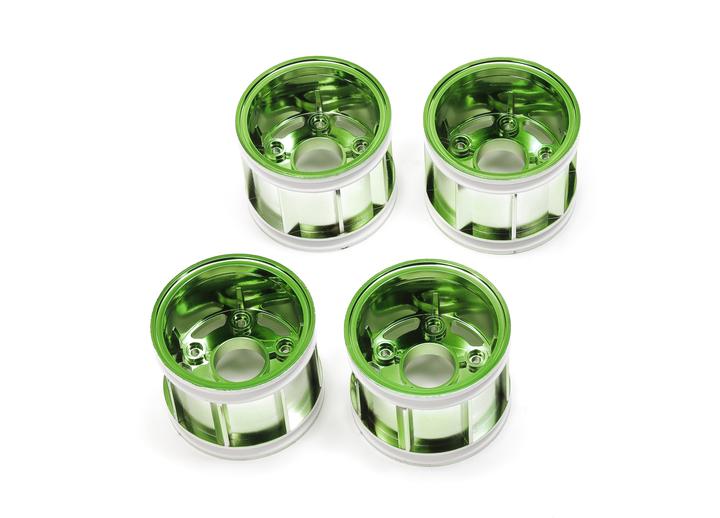 Produktbild Tamiya WR-02CB T-Parts Rims Green Plated