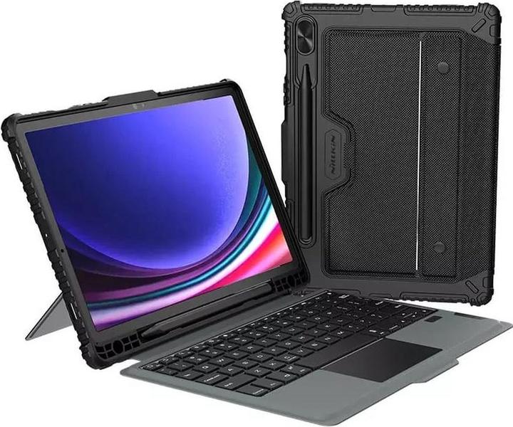 Immagine prodotto NoName Nillkin Custodia con tastiera combinata (versione retroilluminata) per Samsung Tab S9+ Nero (Galaxy Tab S9+)