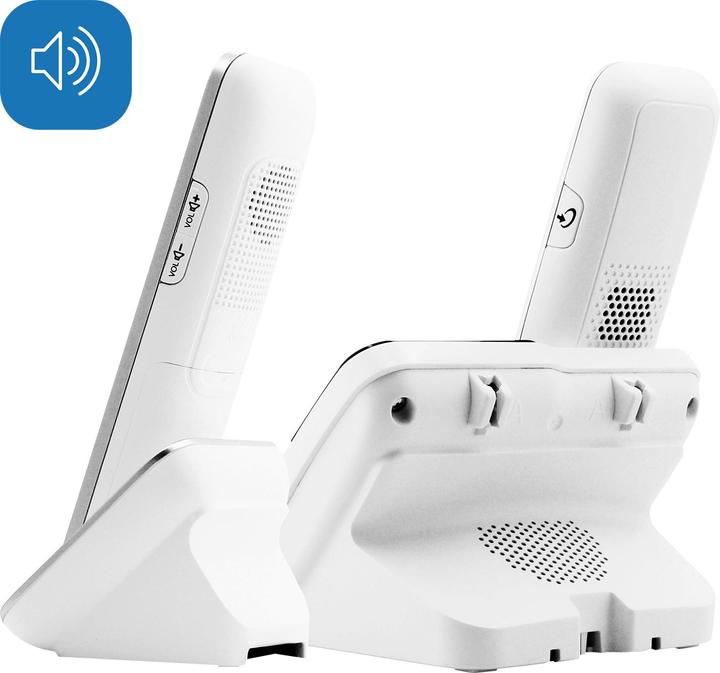 Actual product image Geemarc PACK Mobility 295 Cordless senior phone Answering machine, photo buttons Illuminated display White