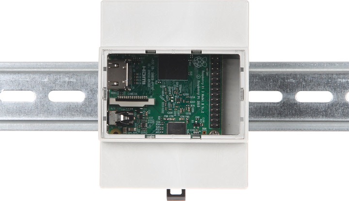 Produktbild Raspberry Pi Hutschienen Gehäuse für 3, 2B, B+ RB-Case+07