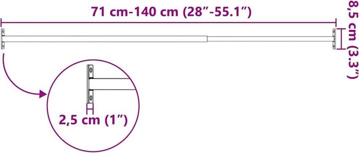 Produktbild vidaXL Fensterleiste