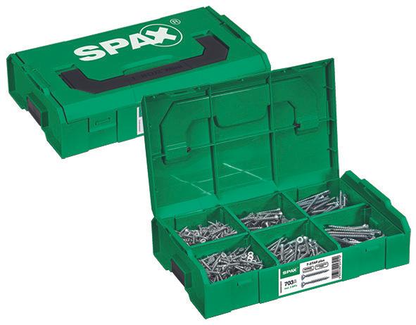 Produktbild Spax Montagekasten (703 Schrauben pro Stück, 3.5 x 16 mm, 3.5 x 30 mm, 4 x 35 mm, 4 x 40 mm, 4 x 50 mm, 4.5 x 60 mm)