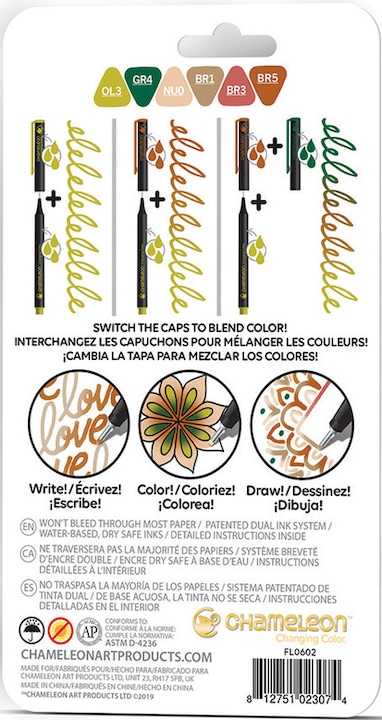 Produktbild Chameleon Fineliner Set (Taupe, 6 x)