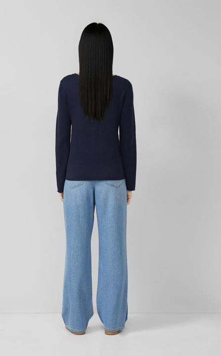 Image du produit s.Oliver Strickpullover Feinstrickpullover mit Rollkanten (44)