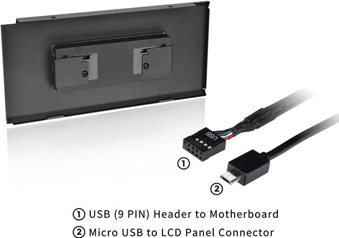 Actual product image Thermaltake TT LCD Panel Kit Black Ceres 500 TG ARGB AC-064-OO1NAN-A1