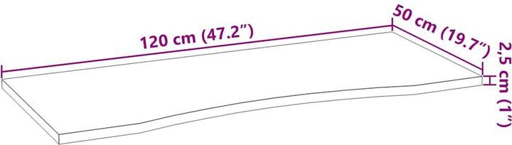Image du produit vidaXL Schreibtischplatte (120 x 50 cm)