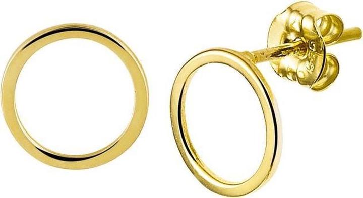 Actual product image Sparkle14 ear buttons round - 8 mm - Gold (Yellow gold)