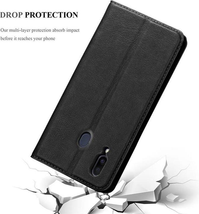 Actual product image Cadorabo Book Invisible Magnet Cover (Samsung Galaxy M20)