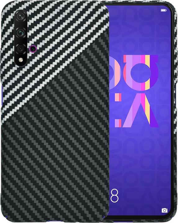 Actual product image Techsuit - Carbonite FiberShell - Huawei Nova 5T / Honor 20 - Stealth Gray (Huawei Nova 5T, Fee 20)